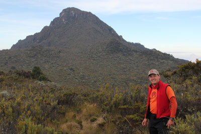 Mauricio Odio in front of Kamuk Peak - Kamuk Trekking Expedition &copy; by OA:modio